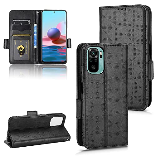 Kukoufey Hülle für Xiaomi Redmi Note 10S 4G M2101K7BG / Redmi Note 10 4G M2101K7AG M2101K7AI Handy-Schutzhülle aus Leder,Hülle für Xiaomi Redmi Note 10 4G Hülle Schutzhülle Case Cover Black Kukoufey Hülle für Xiaomi Redmi Note 10S 4G M2101K7BG / Redmi Note 10 4G M2101K7AG M2101K7AI Handy-Schutzhülle aus Leder,Hülle für Xiaomi Redmi Note 10 4G Hülle Schutzhülle Case Cover Black von Kukoufey