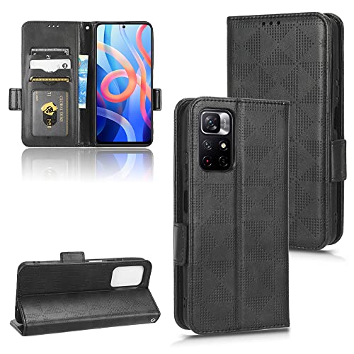 Kukoufey Hülle für Xiaomi Redmi Note 11S 5G 22031116BG / Poco M4 Pro 5G 21091116AG MZB0BGUIN Handy-Schutzhülle aus Leder,Hülle für Xiaomi Redmi Note 11 5G Hülle Schutzhülle Case Cover Black Kukoufey Hülle für Xiaomi Redmi Note 11S 5G 22031116BG / Poco M4 Pro 5G 21091116AG MZB0BGUIN Handy-Schutzhülle aus Leder,Hülle für Xiaomi Redmi Note 11 5G Hülle Schutzhülle Case Cover Black von Kukoufey