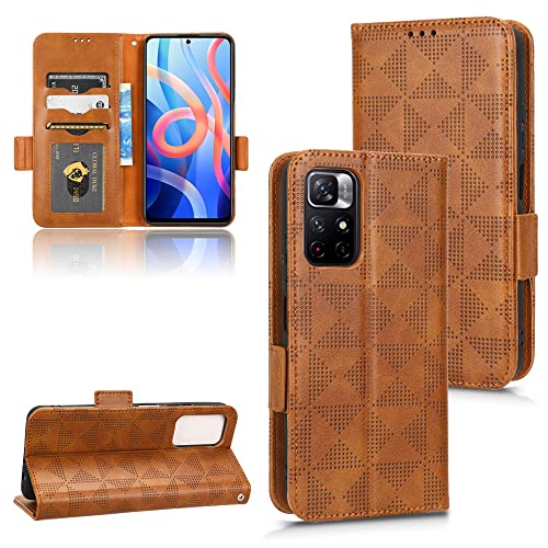 Kukoufey Hülle für Xiaomi Redmi Note 11S 5G 22031116BG / Poco M4 Pro 5G 21091116AG MZB0BGUIN Handy-Schutzhülle aus Leder,Hülle für Xiaomi Redmi Note 11 5G Hülle Schutzhülle Case Cover Brown Kukoufey Hülle für Xiaomi Redmi Note 11S 5G 22031116BG / Poco M4 Pro 5G 21091116AG MZB0BGUIN Handy-Schutzhülle aus Leder,Hülle für Xiaomi Redmi Note 11 5G Hülle Schutzhülle Case Cover Brown von Kukoufey