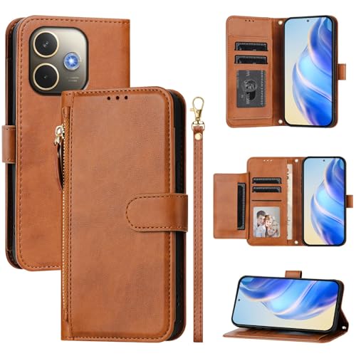 Kukoufey Kompatibel mit Oppo A5 Pro 5G Handyhüllen, kompatibel mit Oppo A5 Pro 5G CPH2711 CPH2695, PU-Leder, mit Reißverschluss, Braun Kukoufey Kompatibel mit Oppo A5 Pro 5G Handyhüllen, kompatibel mit Oppo A5 Pro 5G CPH2711 CPH2695, PU-Leder, mit Reißverschluss, Braun von Kukoufey