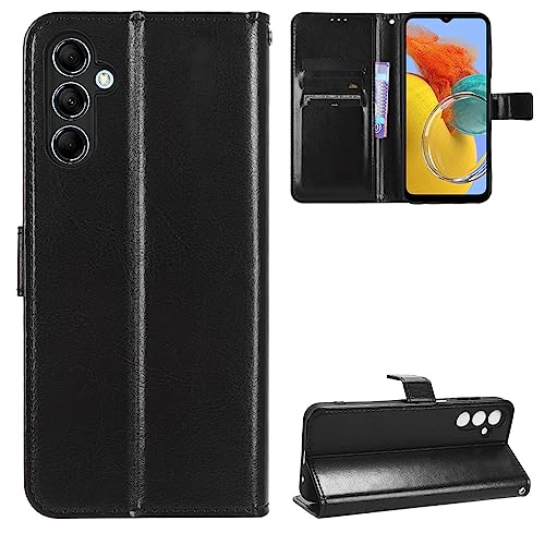 Kukoufey Kompatibel mit Samsung Galaxy F34 5G Handyhülle,Kompatibel mit Samsung SM-M346B/DS Galaxy M34 5G / SM-M346B Hülle Handytasche Leder Schutzhülle Flip Case Black von Kukoufey