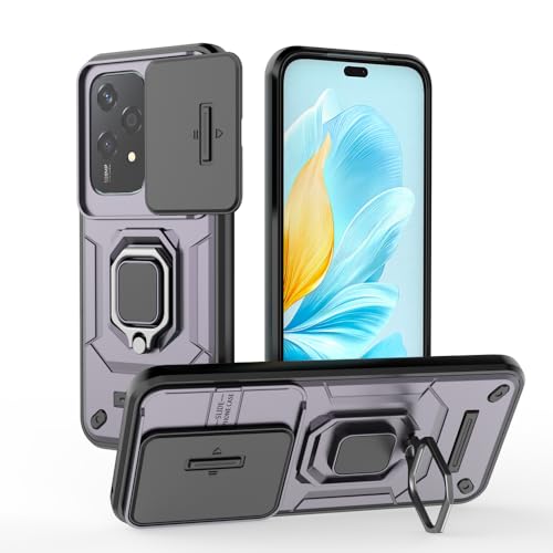 Kukoufey Schutzhülle für Honor 200 Lite, mit Schiebe-Kamera-Objektivabdeckung, kompatibel mit Honor 200 Lite, Violett von Kukoufey