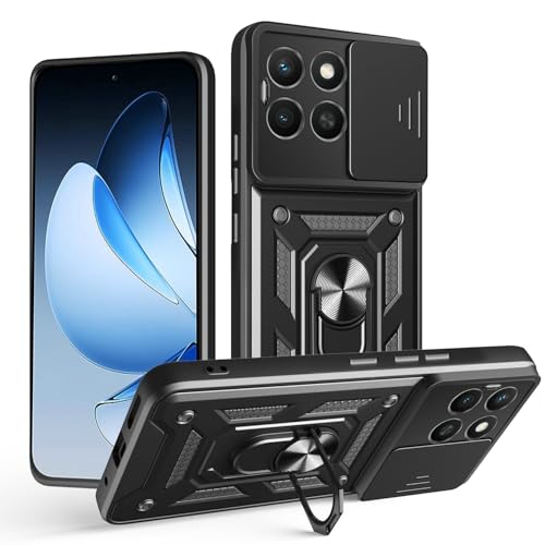Kukoufey Schutzhülle für Honor X8c, mit Schiebe-Kamera-Objektivabdeckung, kompatibel mit Honor X8c ABR-LX1 ABR-LX2 ABR-LX3, Schwarz Kukoufey Schutzhülle für Honor X8c, mit Schiebe-Kamera-Objektivabdeckung, kompatibel mit Honor X8c ABR-LX1 ABR-LX2 ABR-LX3, Schwarz von Kukoufey