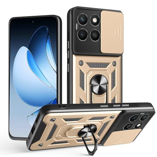 Kukoufey Schutzhülle für Honor X8c, mit Schiebe-Kamera-Objektivabdeckung, kompatibel mit Honor X8c ABR-LX1 ABR-LX2 ABR-LX3, goldfarben Kukoufey Schutzhülle für Honor X8c, mit Schiebe-Kamera-Objektivabdeckung, kompatibel mit Honor X8c ABR-LX1 ABR-LX2 ABR-LX3, goldfarben von Kukoufey