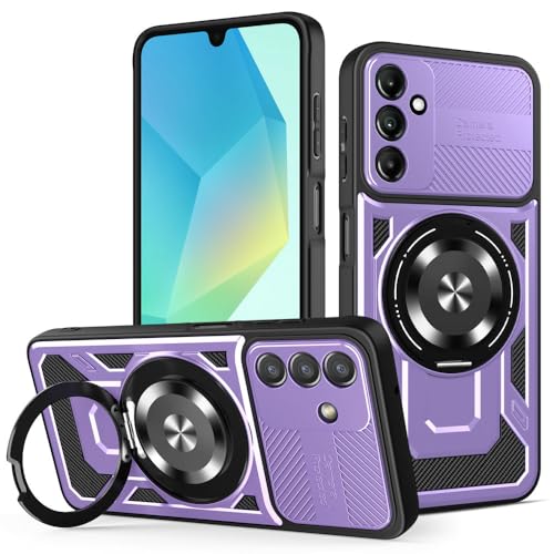Kukoufey Schutzhülle für Samsung Galaxy S24 / Galaxy S25 5G SM-S931U1, kompatibel mit MagSafe, um 360 Grad drehbarer magnetischer Ständer, Anti-Drop-Handyhülle, Violett Kukoufey Schutzhülle für Samsung Galaxy S24 / Galaxy S25 5G SM-S931U1, kompatibel mit MagSafe, um 360 Grad drehbarer magnetischer Ständer, Anti-Drop-Handyhülle, Violett von Kukoufey