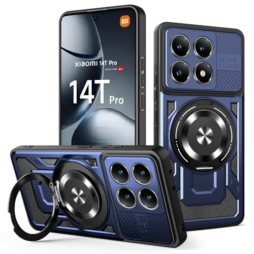 Kukoufey Schutzhülle für Xiaomi 14T Pro 5G 2407FPN8EG 2407FPN8ER, kompatibel mit MagSafe, um 360 Grad drehbarer magnetischer Ständer, Anti-Drop-Handyhülle, Blau Kukoufey Schutzhülle für Xiaomi 14T Pro 5G 2407FPN8EG 2407FPN8ER, kompatibel mit MagSafe, um 360 Grad drehbarer magnetischer Ständer, Anti-Drop-Handyhülle, Blau von Kukoufey