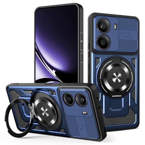 Kukoufey Schutzhülle für Xiaomi Poco X7 Pro 5G 2412DPC0AG 2412DPC0AI, kompatibel mit MagSafe, um 360 Grad drehbarer magnetischer Ständer, Anti-Drop-Handyhülle, Blau Kukoufey Schutzhülle für Xiaomi Poco X7 Pro 5G 2412DPC0AG 2412DPC0AI, kompatibel mit MagSafe, um 360 Grad drehbarer magnetischer Ständer, Anti-Drop-Handyhülle, Blau von Kukoufey