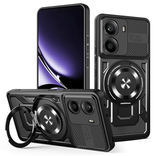 Kukoufey Schutzhülle für Xiaomi Poco X7 Pro 5G 2412DPC0AG 2412DPC0AI, kompatibel mit MagSafe, um 360 Grad drehbarer magnetischer Ständer, Anti-Drop-Handyhülle, Schwarz Kukoufey Schutzhülle für Xiaomi Poco X7 Pro 5G 2412DPC0AG 2412DPC0AI, kompatibel mit MagSafe, um 360 Grad drehbarer magnetischer Ständer, Anti-Drop-Handyhülle, Schwarz von Kukoufey