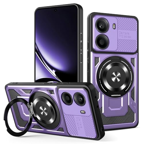 Kukoufey Schutzhülle für Xiaomi Poco X7 Pro 5G 2412DPC0AG 2412DPC0AI, kompatibel mit MagSafe, um 360 Grad drehbarer magnetischer Ständer, Anti-Drop-Handyhülle, Violett Kukoufey Schutzhülle für Xiaomi Poco X7 Pro 5G 2412DPC0AG 2412DPC0AI, kompatibel mit MagSafe, um 360 Grad drehbarer magnetischer Ständer, Anti-Drop-Handyhülle, Violett von Kukoufey