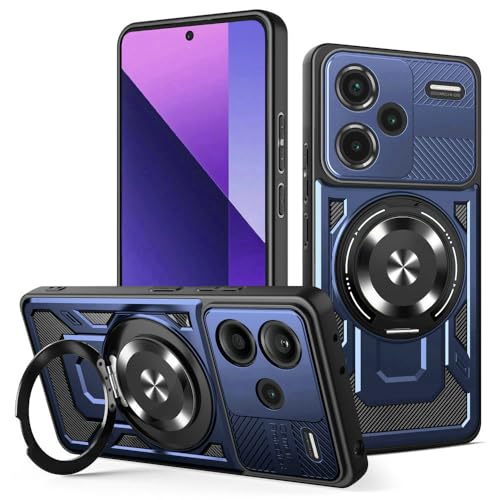 Kukoufey Schutzhülle für Xiaomi Redmi Note 13 Pro+ 5G 23090RA98C 23090RA98G 23090RA98I, kompatibel mit MagSafe, um 360 Grad drehbarer magnetischer Ständer, Anti-Drop-Handyhülle, Blau Kukoufey Schutzhülle für Xiaomi Redmi Note 13 Pro+ 5G 23090RA98C 23090RA98G 23090RA98I, kompatibel mit MagSafe, um 360 Grad drehbarer magnetischer Ständer, Anti-Drop-Handyhülle, Blau von Kukoufey