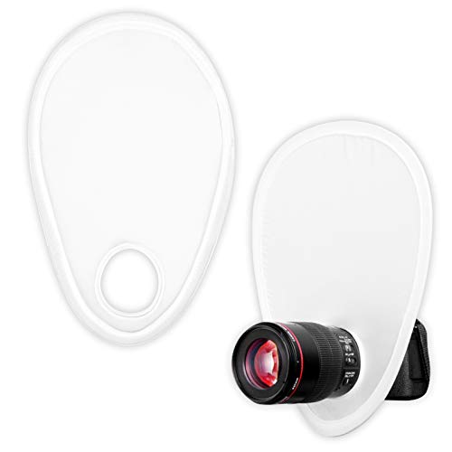 2Pcs Tragbar Blitzdiffusor Kamera Blitz Diffusor Faltbar Blitz Diffusor Reflektor Kit Kamera licht-Reflektor mit Aufbewahrungstasche für DSLR-Kameraobjektive 2Pcs Tragbar Blitzdiffusor Kamera Blitz Diffusor Faltbar Blitz Diffusor Reflektor Kit Kamera licht-Reflektor mit Aufbewahrungstasche für DSLR-Kameraobjektive von Kulannder