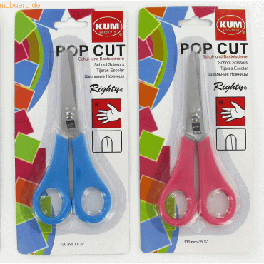 12 x Kum Bastelschere Pop Cut 13cm Righty von Kum