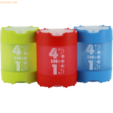 12 x Kum Doppelspitzer 4-in-1 K4 Pop farbig sortiert Blister 12 x Kum Doppelspitzer 4-in-1 K4 Pop farbig sortiert Blister von Kum