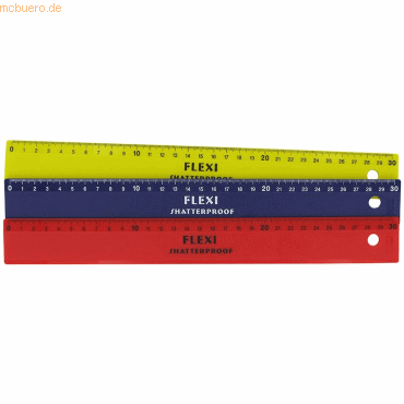 20 x Kum Lineal L3 Flexi 30cm farbig sortiert 20 x Kum Lineal L3 Flexi 30cm farbig sortiert von Kum