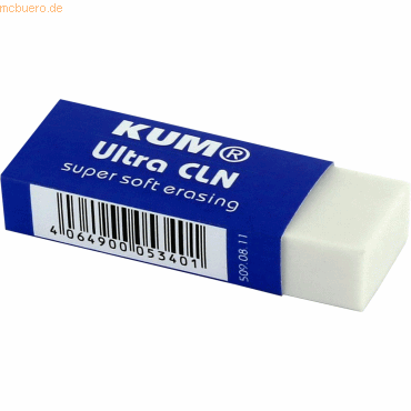20 x Kum Radierer Ultra CLN BW Kunststoff weiß 20 x Kum Radierer Ultra CLN BW Kunststoff weiß von Kum