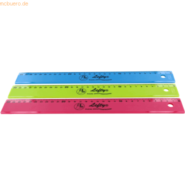5 x Kum Lineal L03 Flexi Lefty 30cm Linkshand farbig sortiert 5 x Kum Lineal L03 Flexi Lefty 30cm Linkshand farbig sortiert von Kum