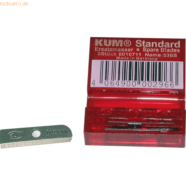 6 x Kum Ersatzmesser 530S für Standardspitzer VE=3 Stück 6 x Kum Ersatzmesser 530S für Standardspitzer VE=3 Stück von Kum