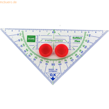 8 x Kum Geometrie-Dreieck 262 Stop&Go 16cm transparent 8 x Kum Geometrie-Dreieck 262 Stop&Go 16cm transparent von Kum