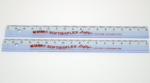 KUM 602056 - Lineal Linkshänder 15 cm - in verschiedenen Farben erhältlich von Kum