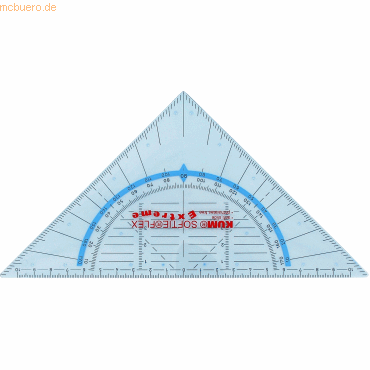 Kum Geometrie-Dreieck 464 Softie Flex Extreme 22cm transparent von Kum