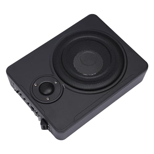 8 Zoll 600W Auto Subwoofer,Tieftöner Verstärker Board Aktiver Verstärker,Befindet Sich unter Dem Ultradünnen Sitzlautsprecher,Alle Autos mit 12V Netzteil Können Verwendet Werden Aluminiumlegierung von KumuJ