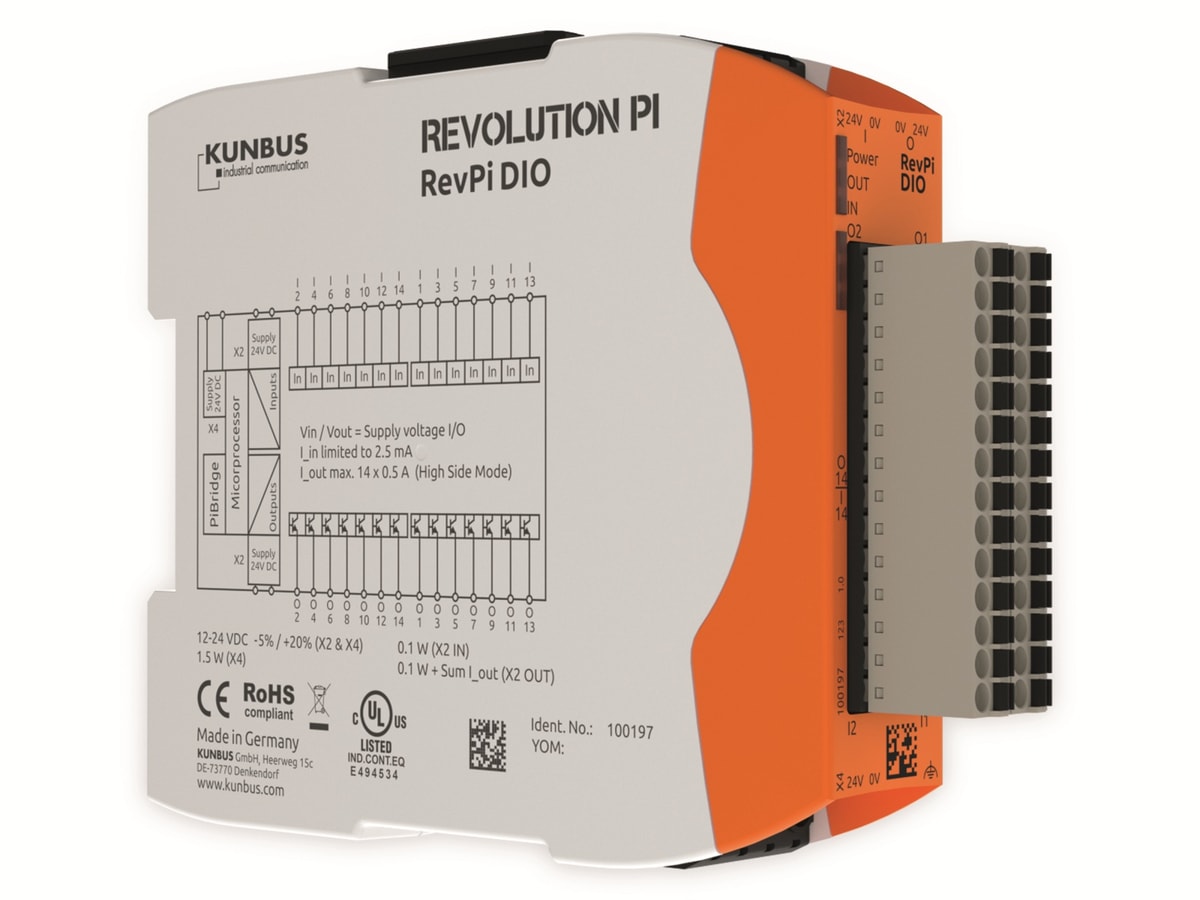 KUNBUS Revolution PI Signalmodul RevPi DIO PR100197 von Kunbus