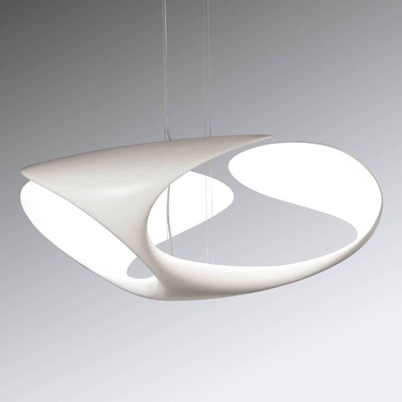 kdln LED-Hängeleuchte Clover, weiß, Ø 70 cm von kdln
