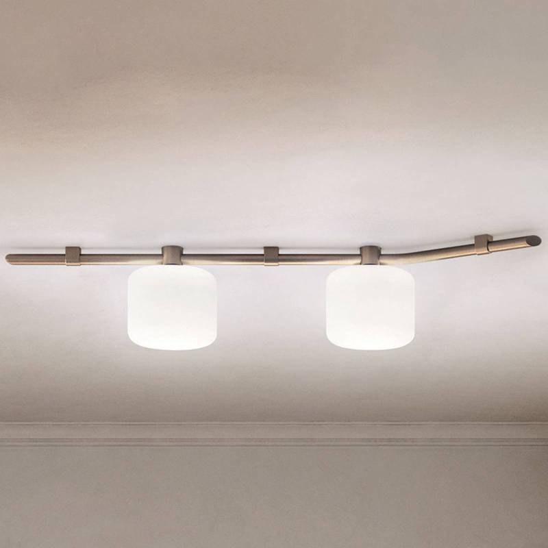 kdln Deckenlampe Floed, Länge 151 cm, bronzefarben, 2-flg. von kdln