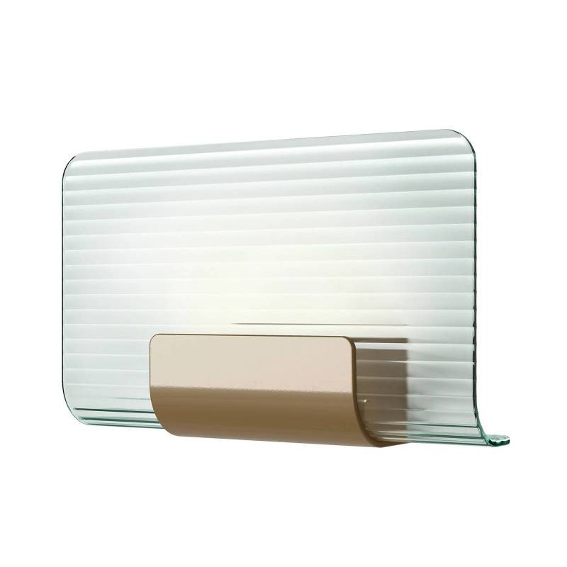 kdln LED-Wandleuchte Nami, messingfarben, Breite 30 cm, Glas von kdln