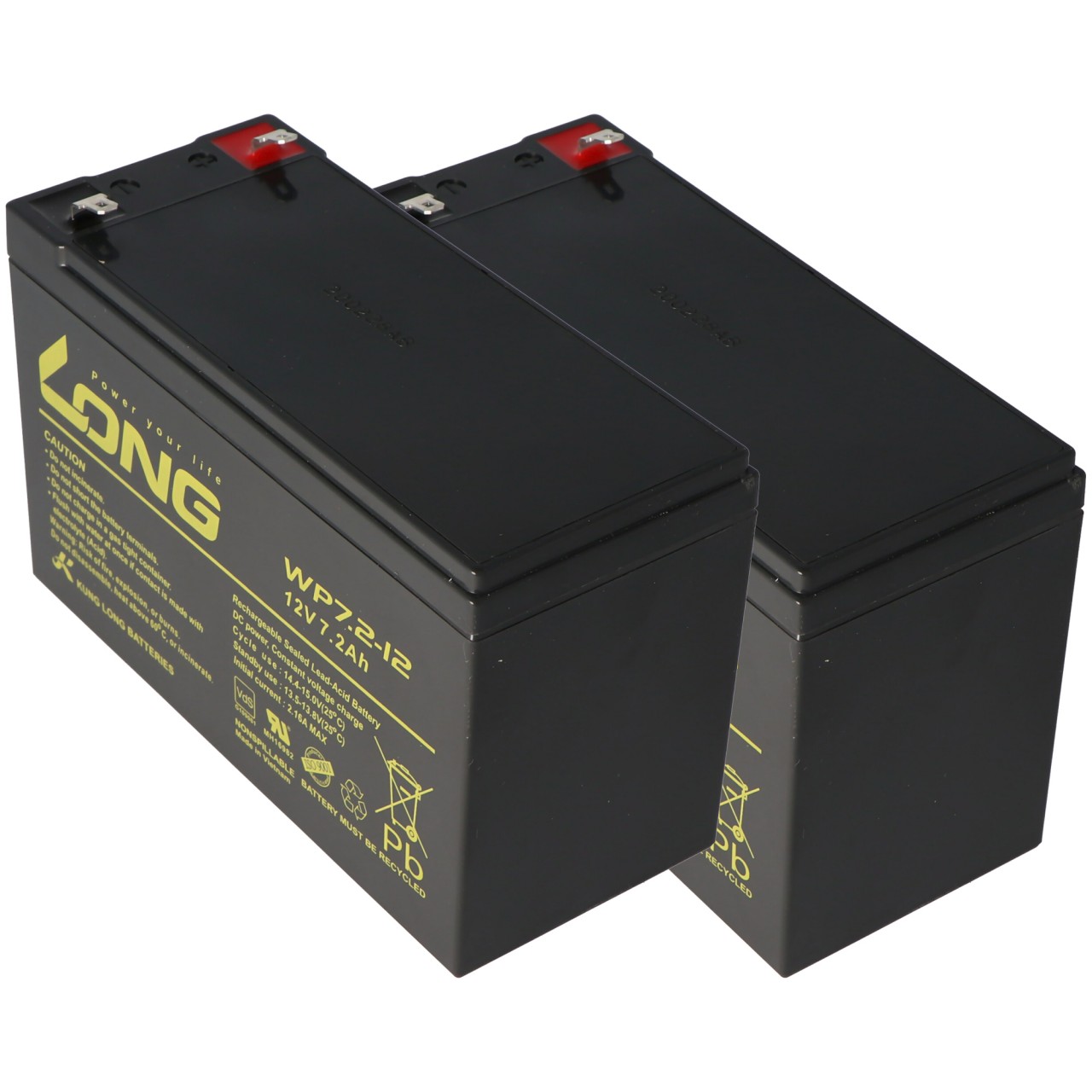 Akkusatz passend für APC RBC48, SUA750I, SMT750I, DLA750I, UPS-750T, UPS-750THV, UPS-750TLV Akkusatz passend für APC RBC48, SUA750I, SMT750I, DLA750I, UPS-750T, UPS-750THV, UPS-750TLV von Kung Long
