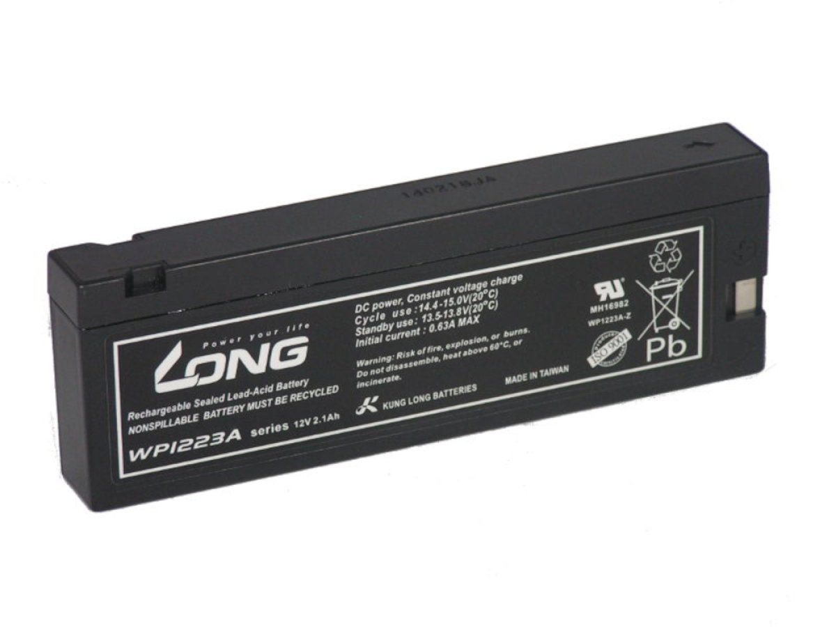 Kung Long 12V 2,1Ah passend für Rollladen Solar Antrieb 640132 Bleiakkus 2100 mAh (12 V), universell einsetzbar von Kung Long