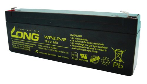 Kung Long 12V 2,2Ah WP2,2-12 Bleigel Gel Akku Batterie *VDS geprüft* von Kung Long