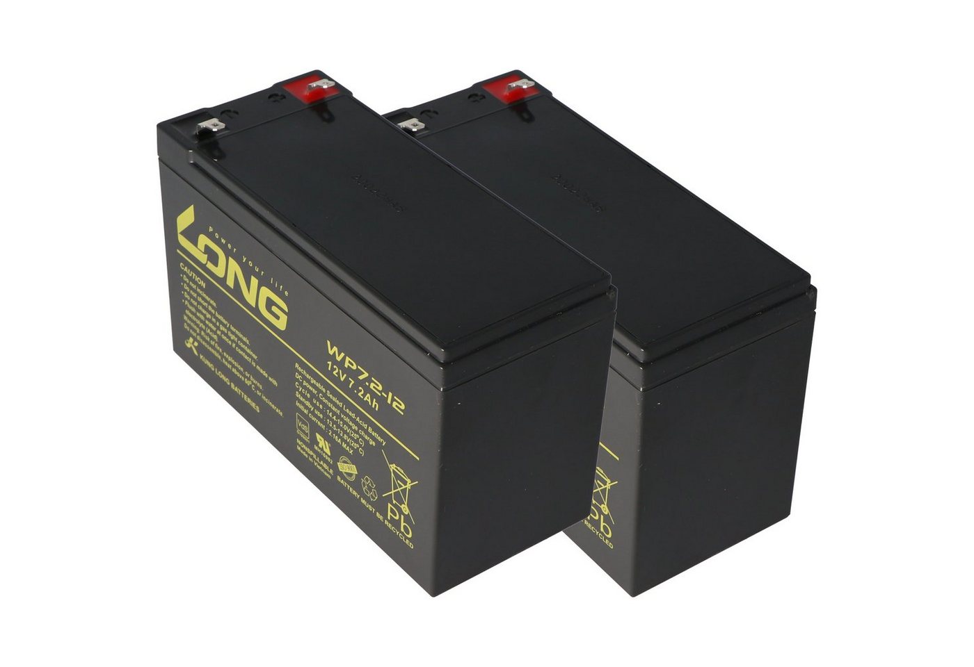 Kung Long Akkusatz passend für APC RBC48, SUA750I, SMT750I, DLA750I, UPS-750T, Akku 7200 mAh (12,0 V) von Kung Long