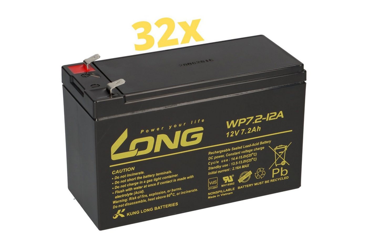 Kung Long Ersatzakku für APC SU DP6000 / SU DP6000i Akku Kung Long Ersatzakku für APC SU DP6000 / SU DP6000i Akku von Kung Long