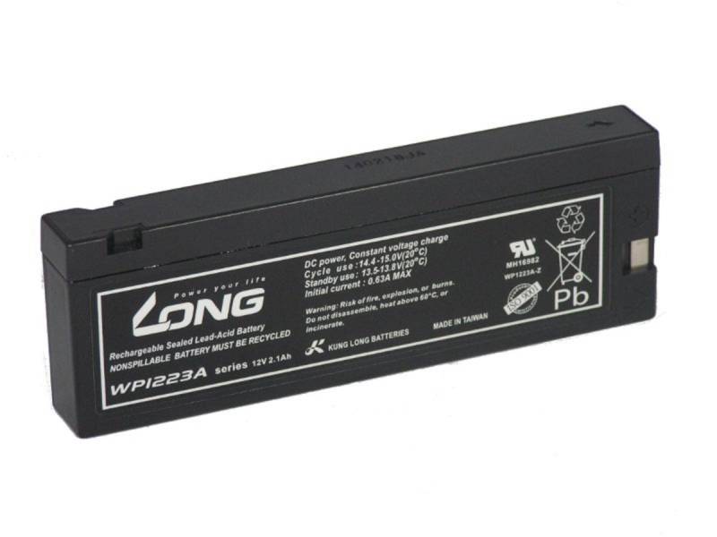 Kung Long WP1223A Akku für Bauer Bosch Philips 12V 2,1Ah wartungsfrei Bleiakkus 2100 mAh (12 V), universell einsetzbar von Kung Long