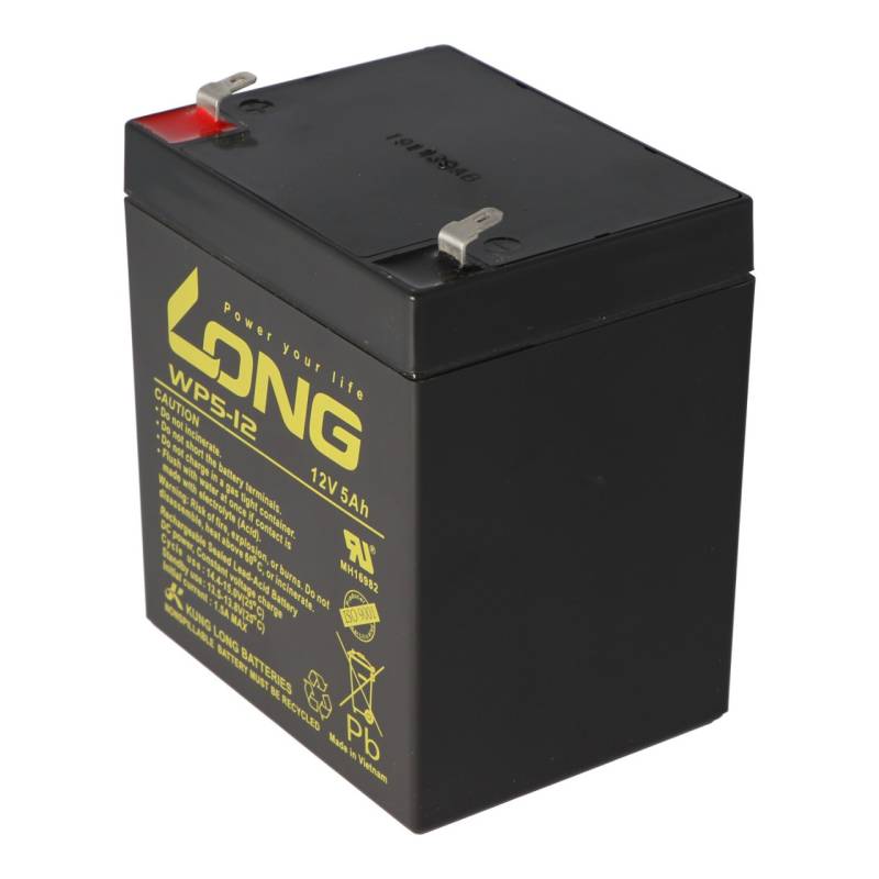 Kung Long WP5-12 Blei Akku 12 Volt 5Ah z.B. passend für den Batterypack APCRBC140 von APC, es werden dazu 16 Stück benötigt von Kung Long