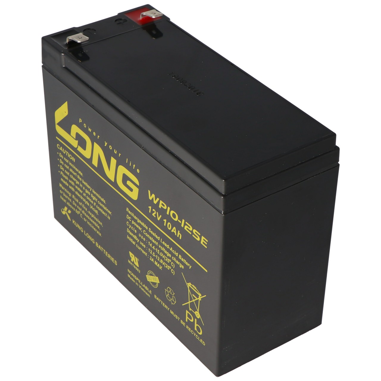 WP10-12SE KungLong WP10-12SE 12 Volt 10 Ah 151x65x112mm 6,3mm Steckkontakte WP10-12SE KungLong WP10-12SE 12 Volt 10 Ah 151x65x112mm 6,3mm Steckkontakte von Kung Long