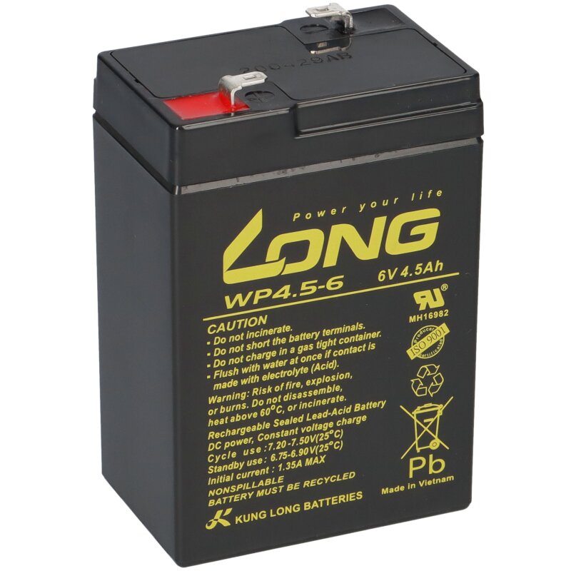 Akku 4,5Ah 6V kompatibel 3-FM-4,2 20HR 3 FM 4.2 3FM 3FM4.5 AGM Blei Batterie Akku 4,5Ah 6V kompatibel 3-FM-4,2 20HR 3 FM 4.2 3FM 3FM4.5 AGM Blei Batterie von KungLong