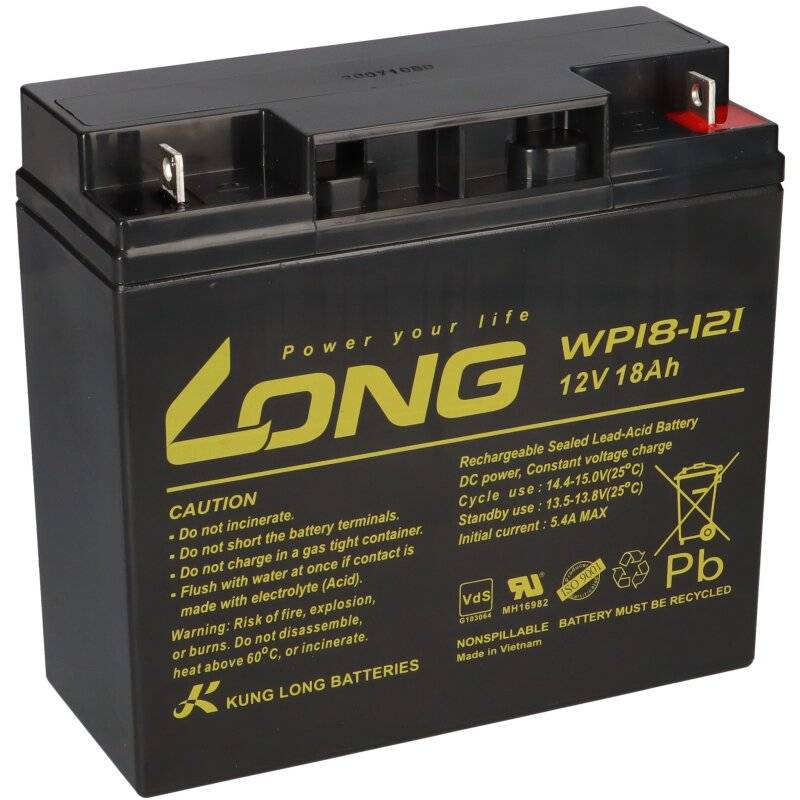 Akku für Panasonic LC-P1220P 12V 18Ah AGM Batterie von KungLong