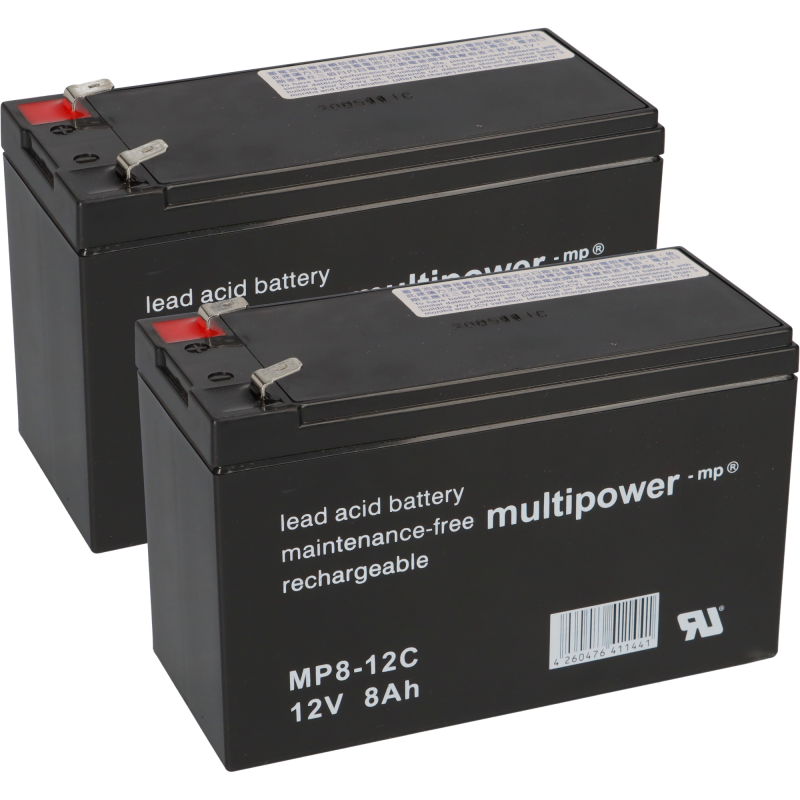 Ersatz-Akkusatz 2x 12V 8Ah für elektrischen Schneeschieber Powerpac ES230 Ersatz-Akkusatz 2x 12V 8Ah für elektrischen Schneeschieber Powerpac ES230 von KungLong
