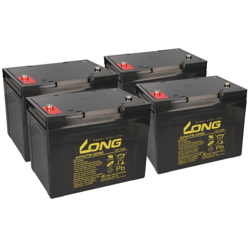 Ersatzbleiakku für Ortopedia Touring 925N 4 x 12V 75Ah AGM zyklenfest KL Ersatzbleiakku für Ortopedia Touring 925N 4 x 12V 75Ah AGM zyklenfest KL von KungLong