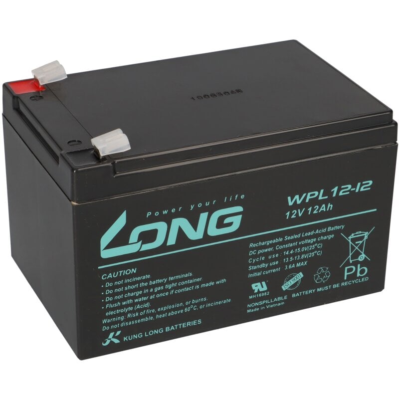 Kung Long Akku 12V 12Ah Pb Batterie Bleigel WPL12-12 Longlife von KungLong