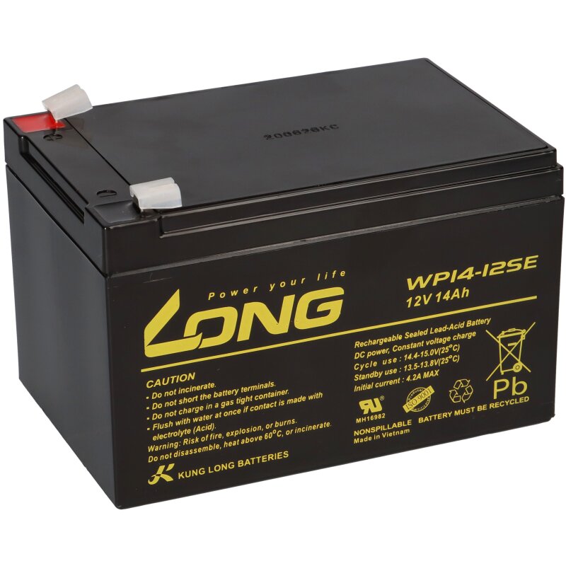 Kung Long Akku 12V 14Ah Pb Batterie Bleigel WP14-12SE zyklenfest von KungLong