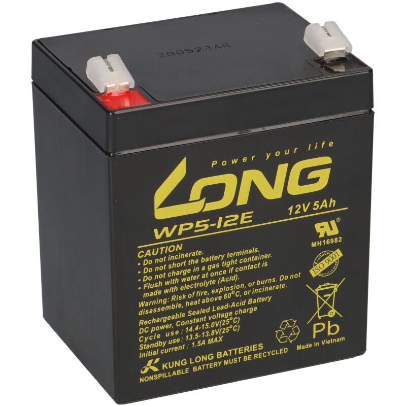 Kung Long Akku 12V 5Ah WP5-12E zyklenfest von KungLong