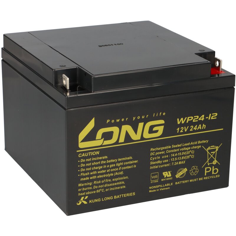 Kung Long WP24-12 12V 24Ah Akku AGM GEL Blei Batterie VDS von KungLong