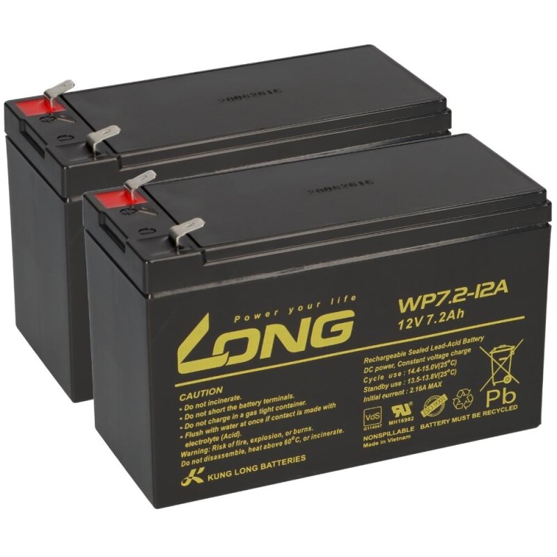 USV Akkusatz kompatibel BASIC P 1250 AGM Blei Notstrom Batterie von KungLong