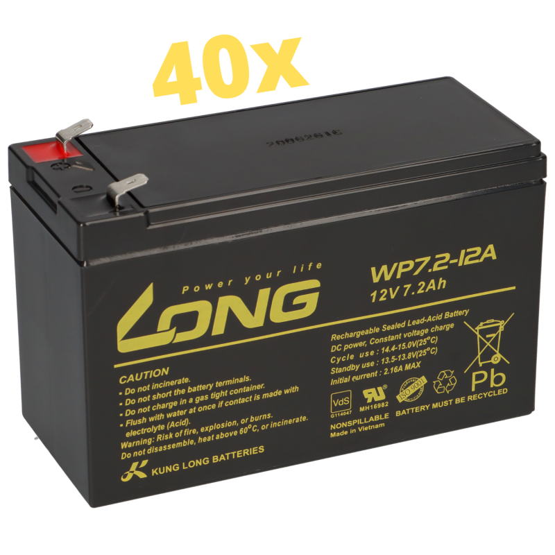 USV Akkusatz kompatibel XANTO S 10000 AGM Blei Notstrom Batterie von KungLong