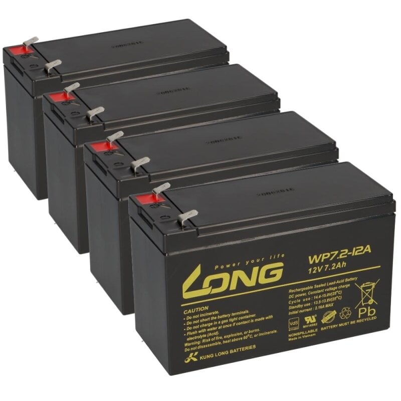 USV Akkusatz kompatibel XANTO S 1500 AGM Blei Notstrom Batterie von KungLong