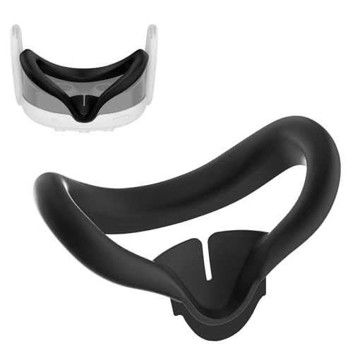 VR Silikon Augenmaske für Meta Quest 3, Quest 3 Zubehör Maske Kompatibel mit Meta Quest 3 VR Headset, Schweißfest und Lichtdicht Silikonhülle Quest 3 Accessories von Kunoli