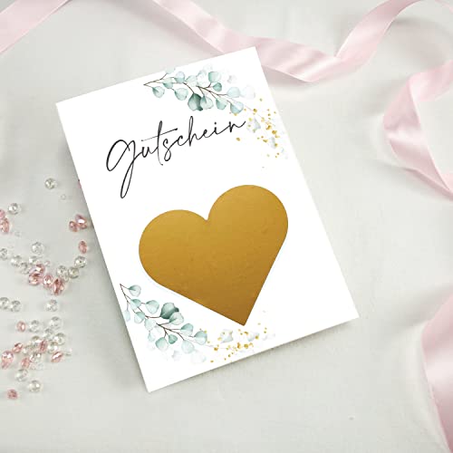 10 Rubbelkarten zum selber beschriften - Gutschein blanco - Rubbellos für eigenen Text Geschenke Geschenkideen als Geschenk Gutschein zum Geburtstag von Kunterbuntspecht